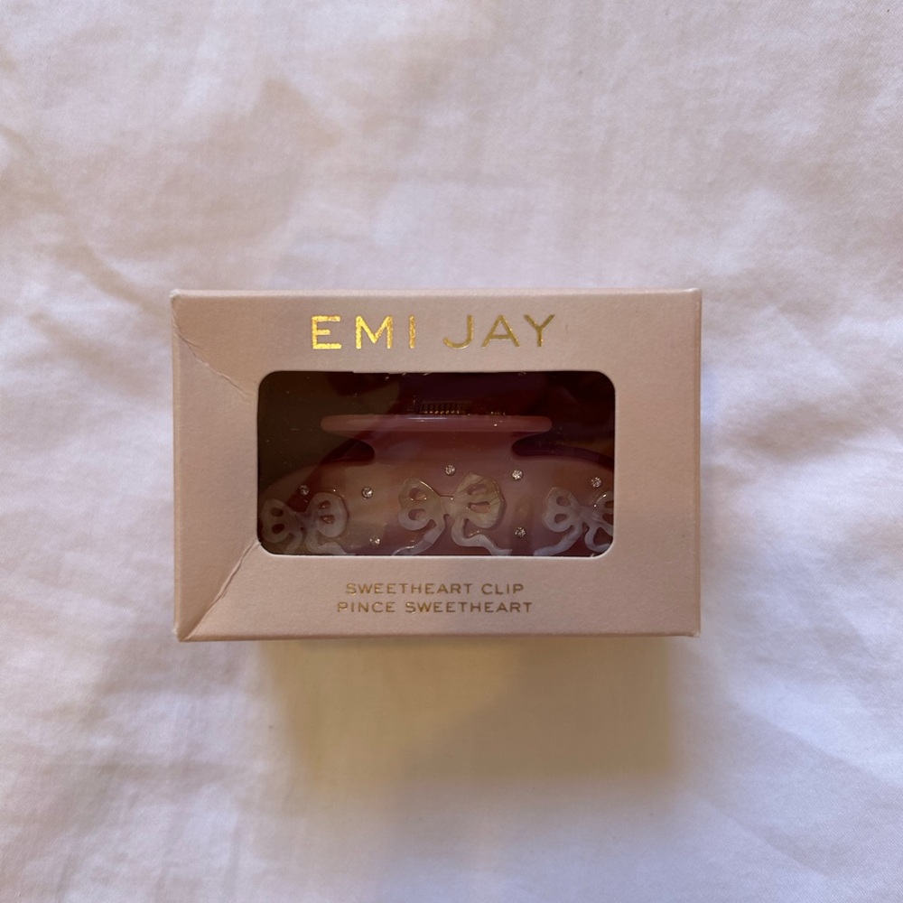 Emi Jay Sweetheart Claw Clip Pink Pixie